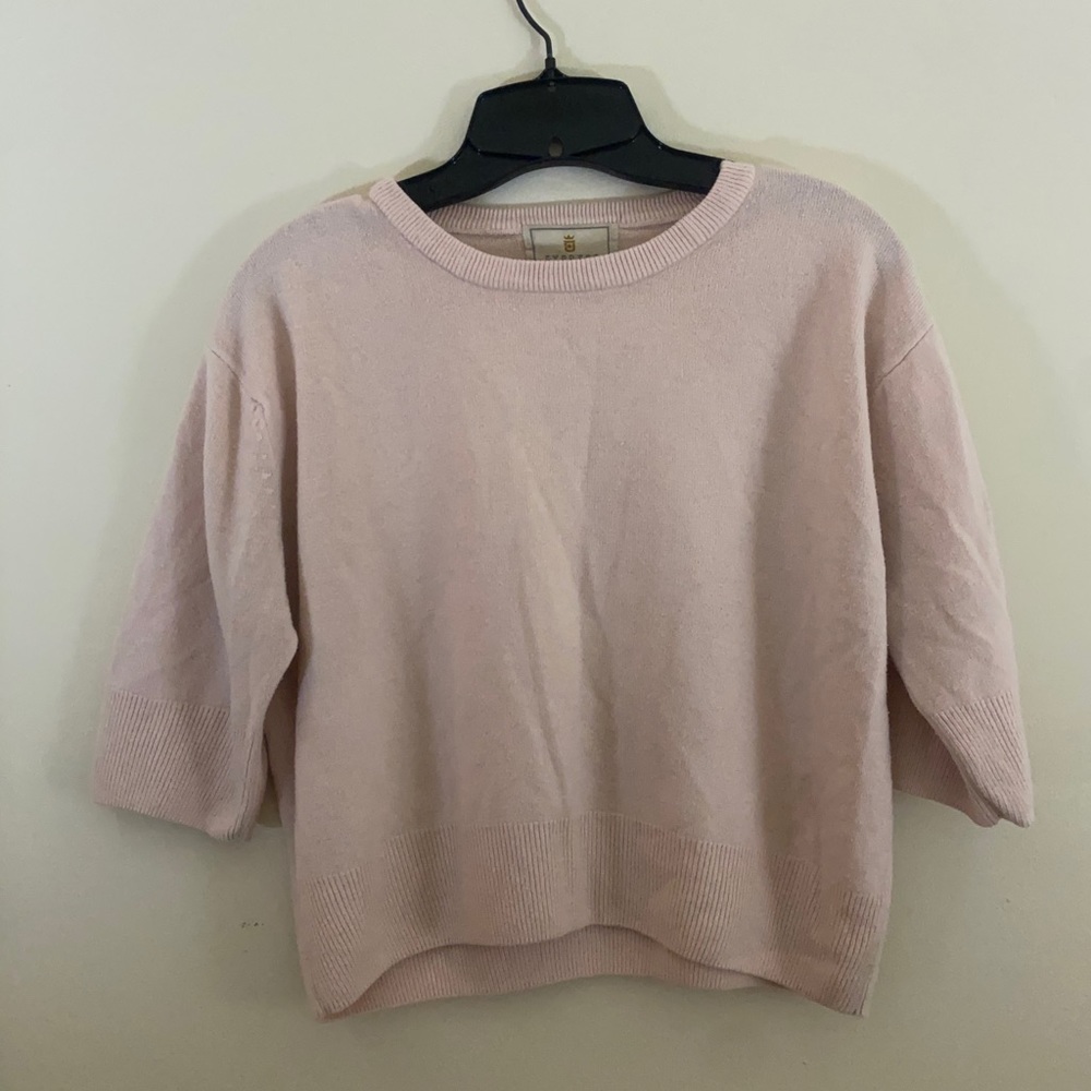 Express pink sweater